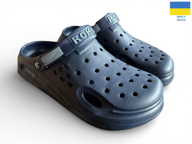 Кроксы Rai shoes (41-44) 516-019 синій (лето)