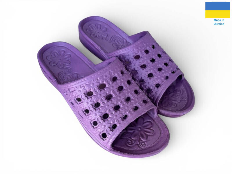 Шлепанцы Rai shoes (36-41) С19 бордовий (лето)