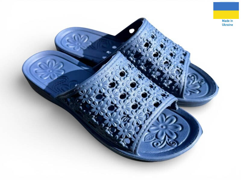 Шлепанцы Rai shoes (36-41) С19 синій (лето)
