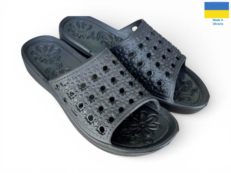Шлепанцы Rai shoes (36-41) С19 чорний (лето)