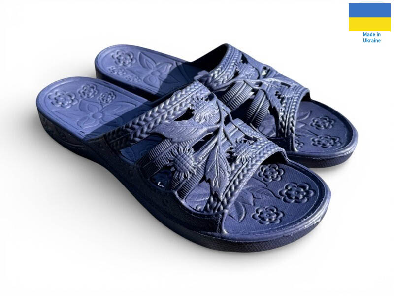 Шлепанцы Rai shoes (36-41) С60 синій (лето)