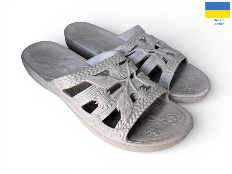 Шлепанцы Rai shoes (36-41) С60 т.бежевий (лето)