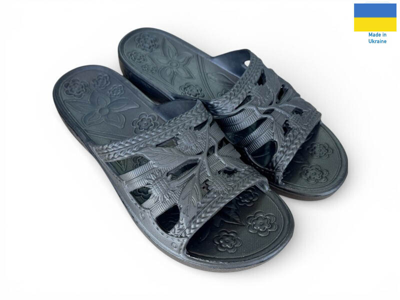 Шлепанцы Rai shoes (36-41) С60 чорний (лето)