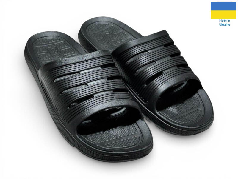 Шлепанцы Rai shoes (41-45) С72 чорний (лето)