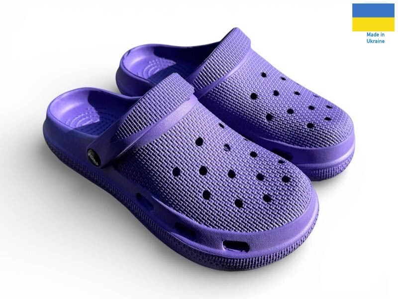 Кроксы Rai shoes (36-41) С98 фіолетовий (лето)