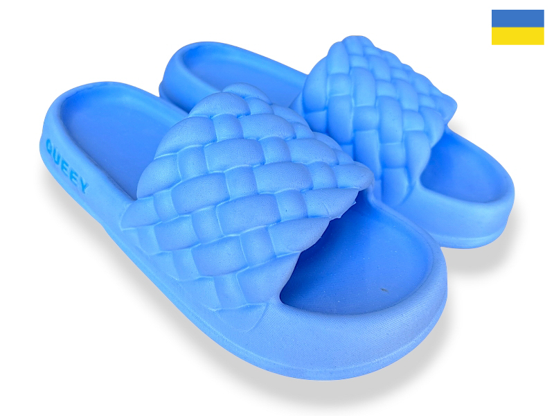 Шлепанцы Rai shoes (36-41) 2001 блакитний (лето)