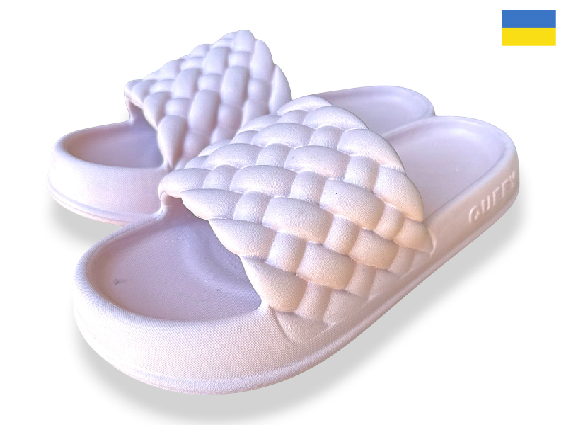 Шлепанцы Rai shoes (36-41) 2001 пудра (лето)