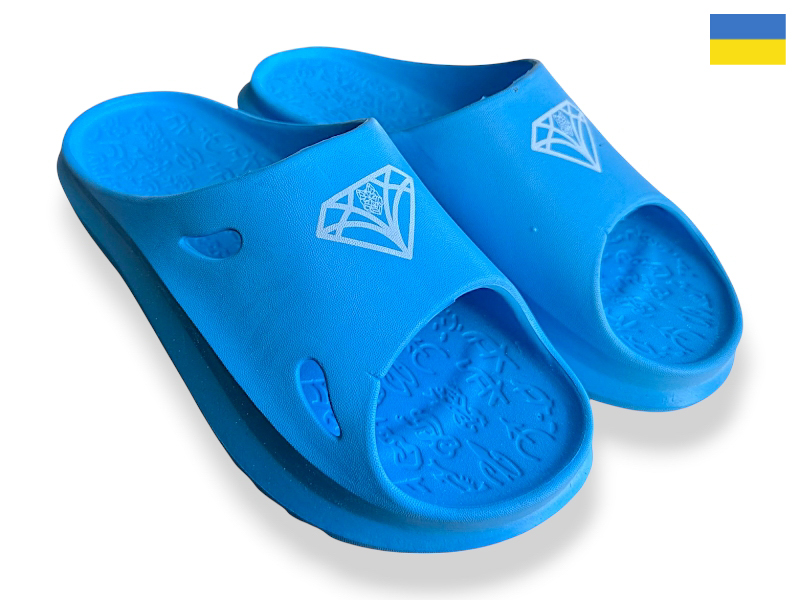 Шлепанцы Rai shoes (36-41) 2002 блакитний (лето)