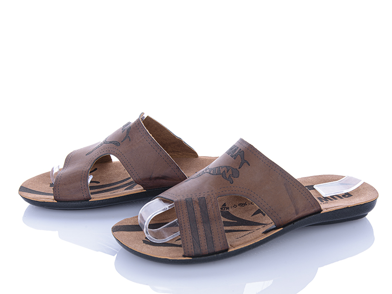 Шлепанцы ShoesViento (35-39) Pu-ma коричневий (лето)