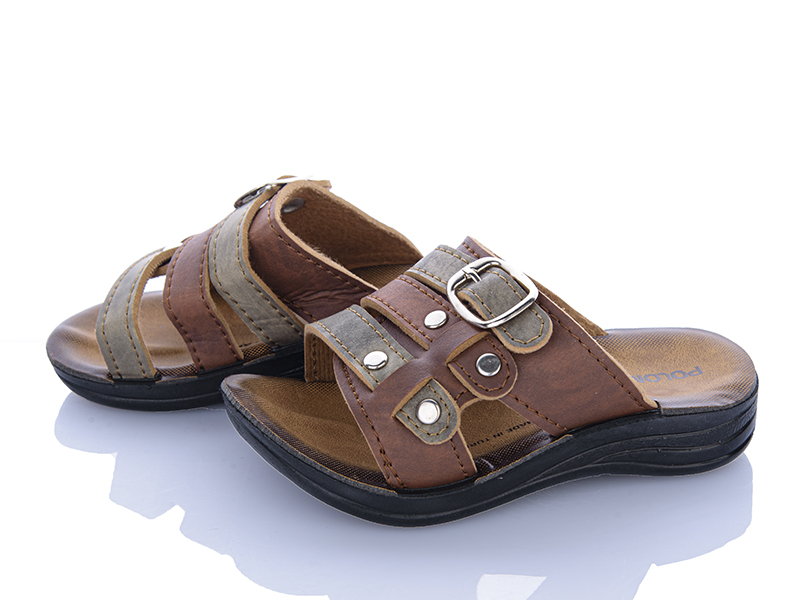 Шлепанцы ShoesViento (24-29) Polomax коричневий (лето)