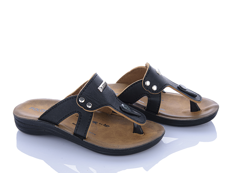 Шлепанцы ShoesViento (30-35) Polomax чорний (лето)