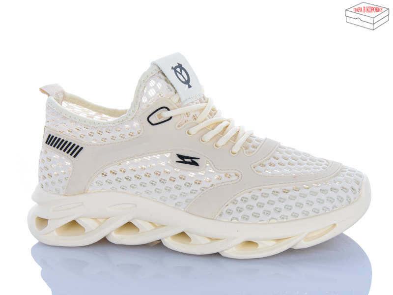 Кроссовки ABA (40-44) S006 beige (лето)
