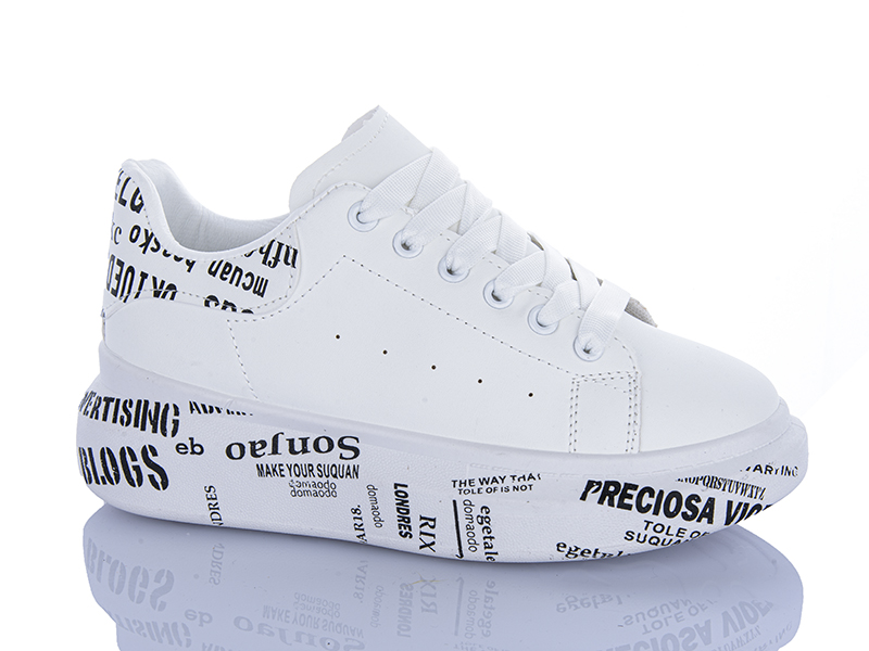 Кроссовки Viktoria (36-41) 03-07 white (деми)