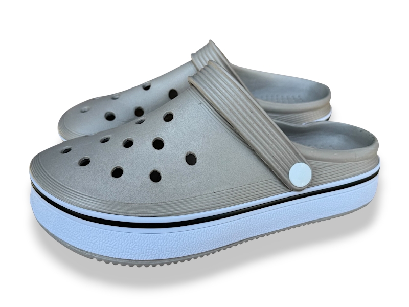 Кроксы Rai shoes (36-41) 4001 бежевий (лето)