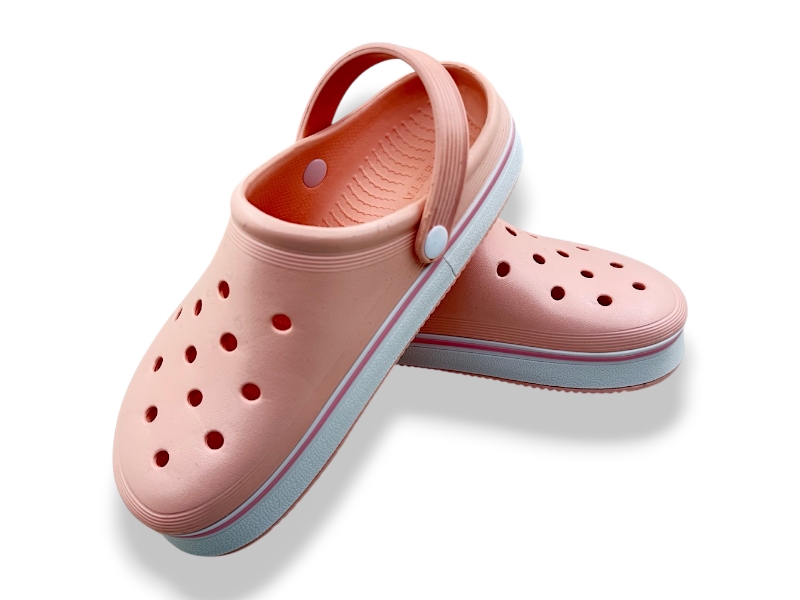 Кроксы Rai shoes (36-41) 4001 персиковий (лето)
