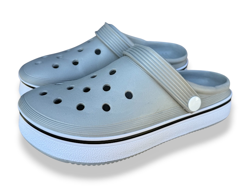 Кроксы Rai shoes (36-41) 4001 сірий (лето)