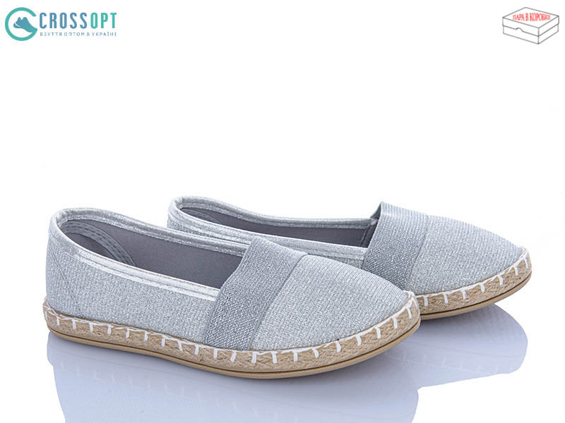 Слипоны CrossOpt (30-35) DD457-1 silver (деми)
