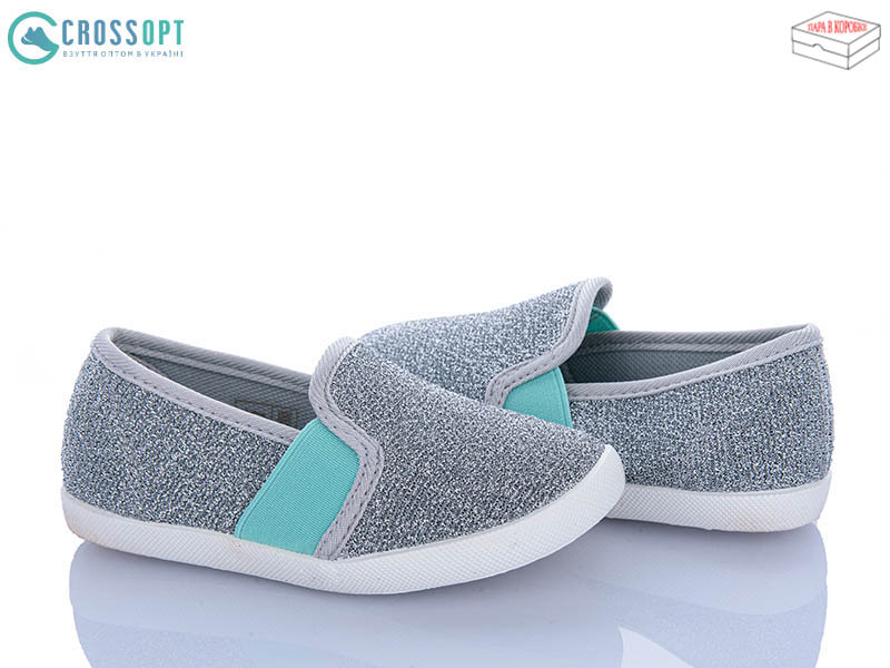 Слипоны CrossOpt (0) BE112 silver (деми)