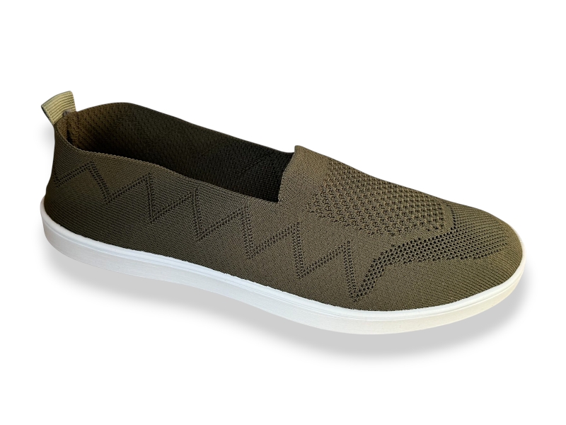 Слипоны Rai shoes (36-41) F08-004 хакі (лето)