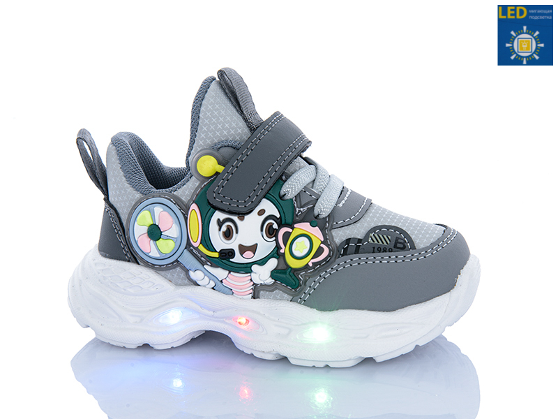 Кроссовки Lilin (21-26) C133-3 LED (деми)