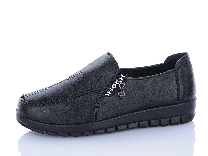 Туфли Baolikang (38-43) 3026 black (деми)