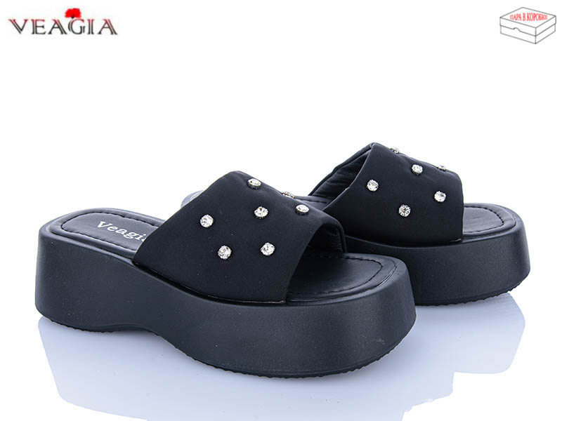 Шлепанцы ADA (36-40) N1 black (лето)