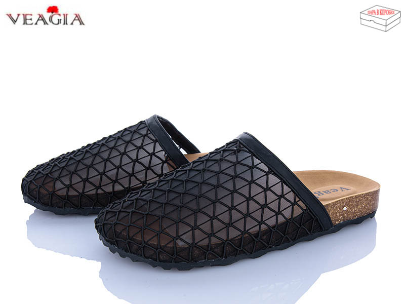 Шлепанцы ADA (36-40) N12 black (лето)