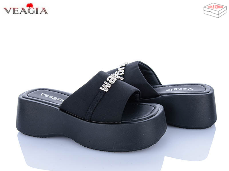 Шлепанцы ADA (36-40) N3 black (лето)