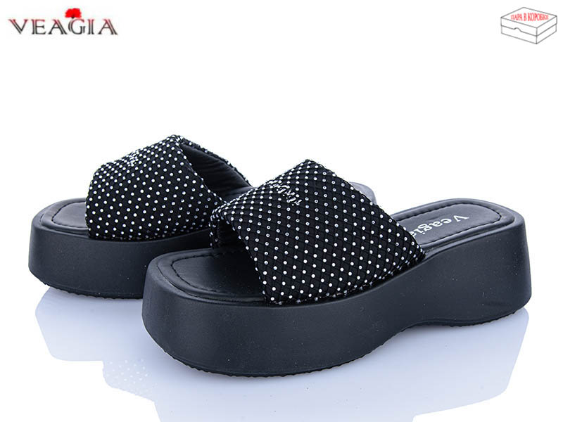 Шлепанцы ADA (36-40) N5 black (лето)