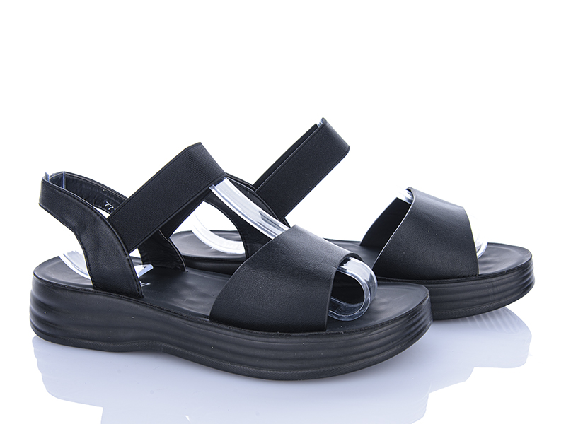 Босоножки Minghong (37-42) 7717 black (лето)