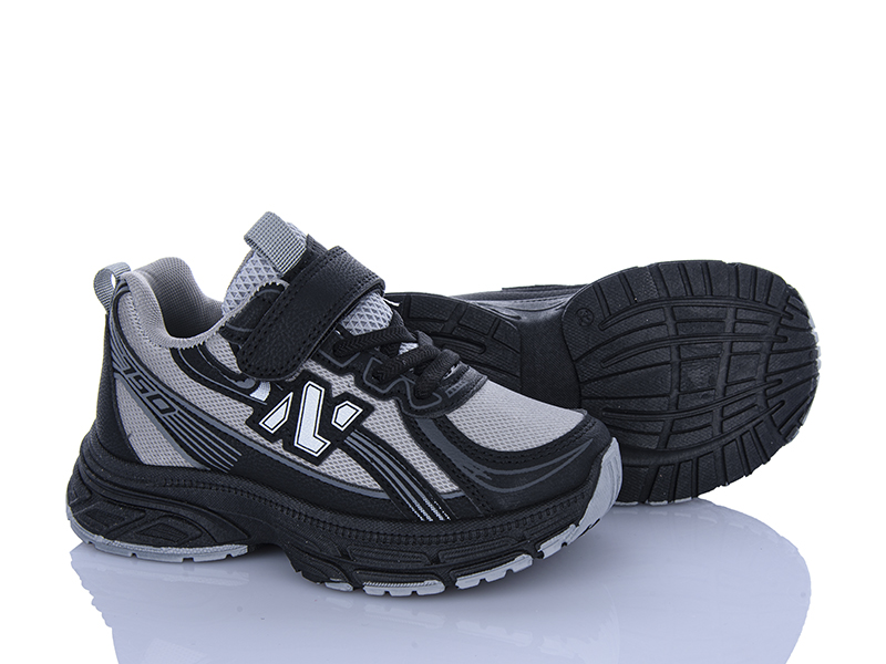 Кроссовки Clibee (32-37) LC1188 black-grey (деми)