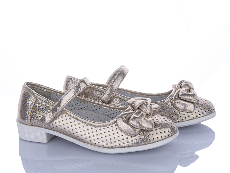 Туфли CrossOpt (31-36) D105 gold (лето)
