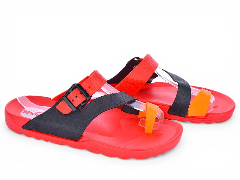 Шлепанцы JIBUKANG (40-45) A01-2468 red (лето)