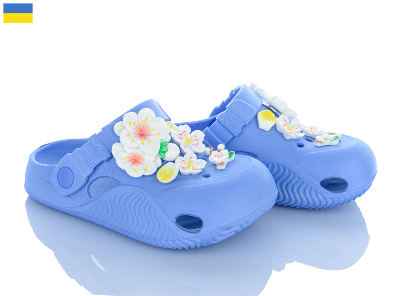 Кроксы Roks (31-36) 330 волошка (лето)