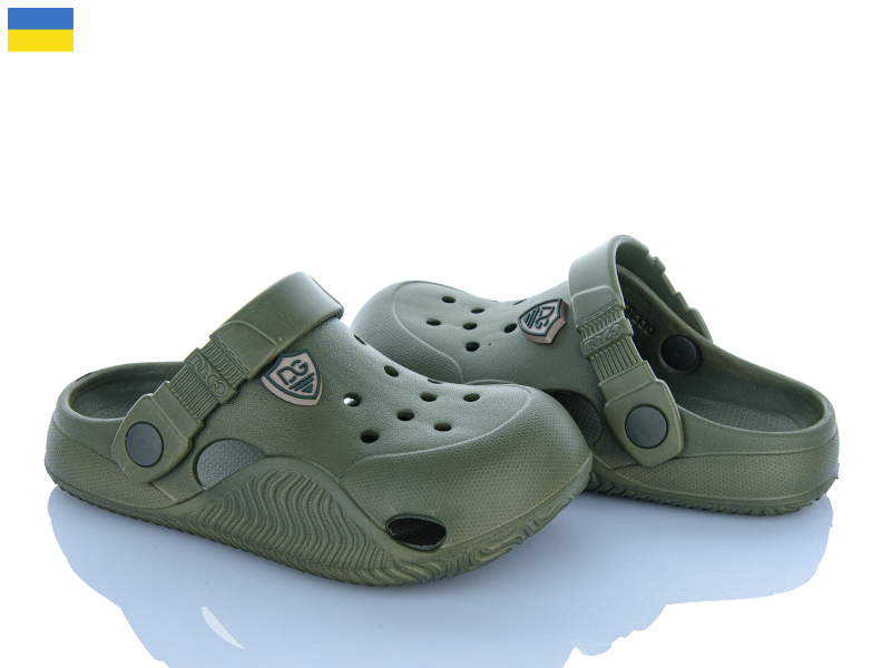 Кроксы Roks (31-36) 338 хакі (лето)