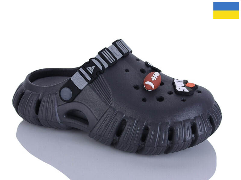 Кроксы Malibu (36-40) 6770 сірий (лето)