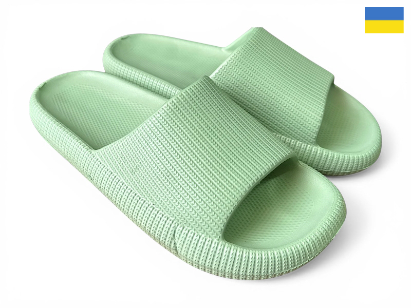 Шлепанцы Rai shoes (36-41) 024 оливка (лето)