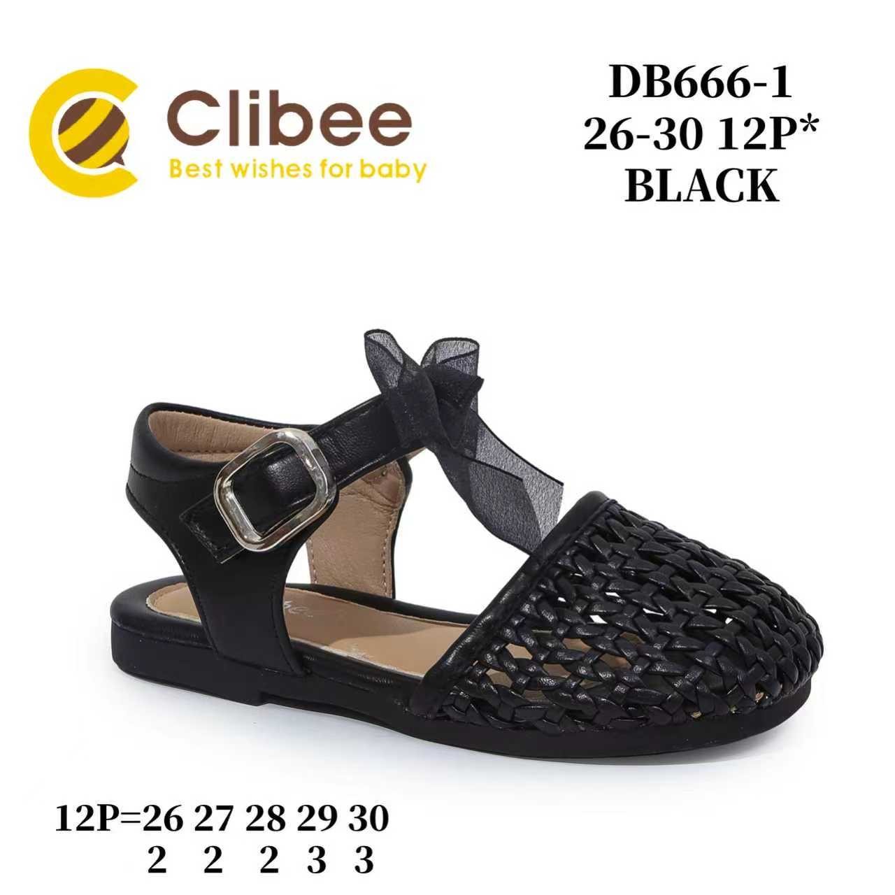Босоножки DvaClibee (26-30) Ap-DB666-1 Black (лето)