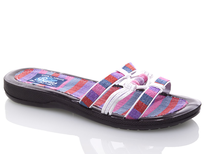 Шлепанцы Lenase (36-40) LS бусы бел (лето)