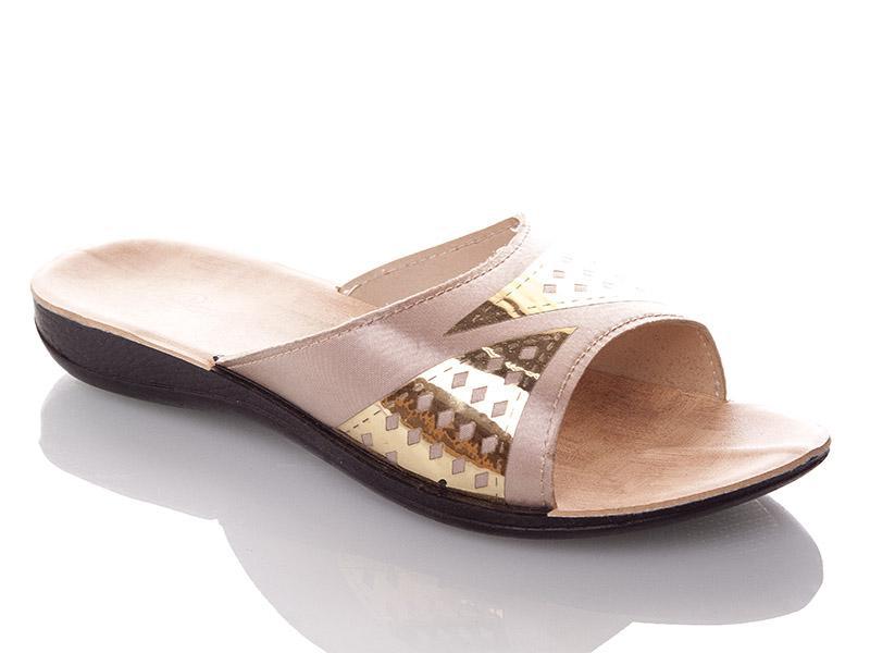 Шлепанцы DeMur (36-40) W26-7149 beige (лето)