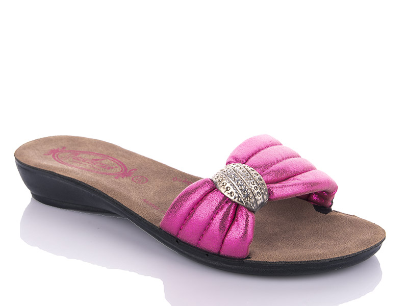 Шлепанцы DeMur (36-40) W26-7152 fuchsia (лето)