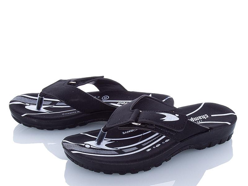 Шлепанцы DeMur (30-35) K26-6101 black (30-35) (лето)