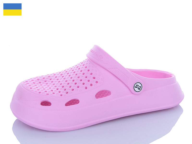 Кроксы Inblu (36-41) Сабо N8 рожевий (лето)
