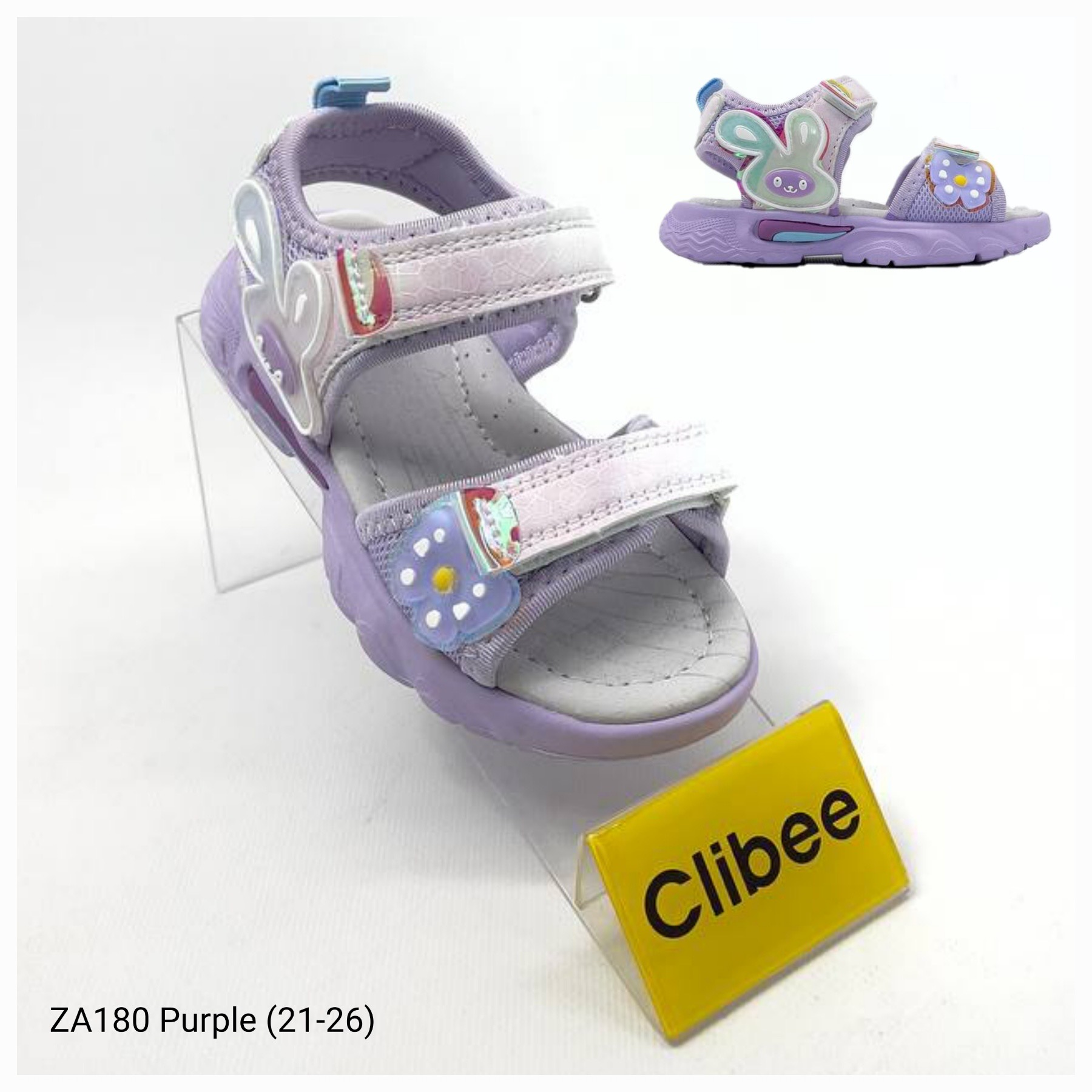 Босоножки DvaClibee (21-26) Apa-ZA180 purple (лето)
