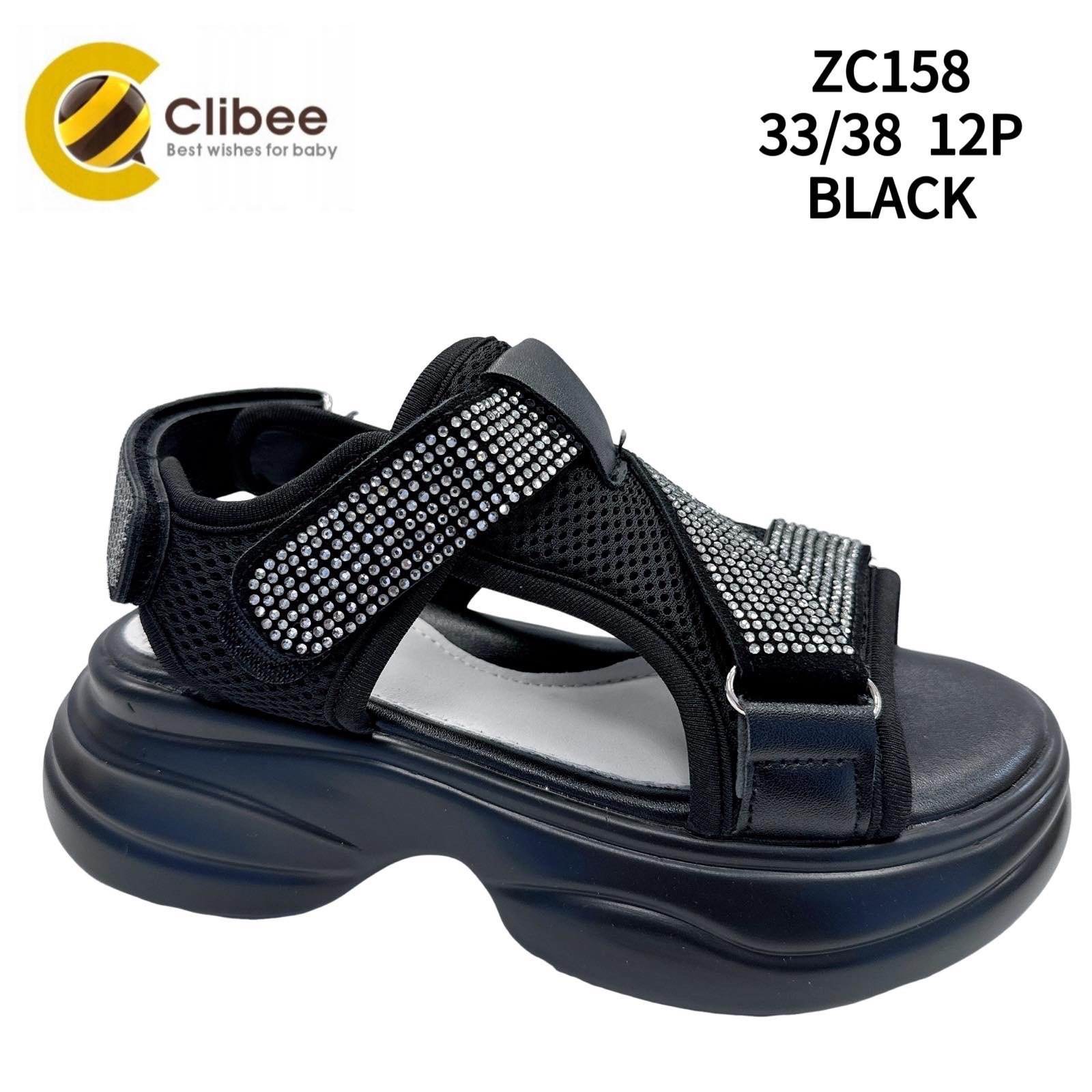 Босоножки DvaClibee (33-38) Ap-ZC158 black (лето)