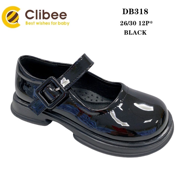 Туфли DvaClibee (26-30) Apa-DB318 black (лето)
