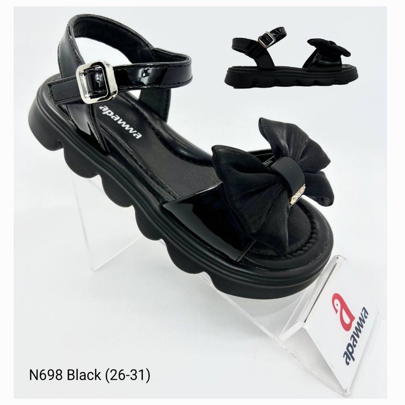 Босоножки DvaClibee (26-31) Apa-N698 black (лето)