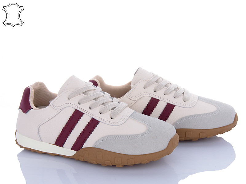 Кроссовки Clibee (35-40) DB3500-1 beige-red (деми)