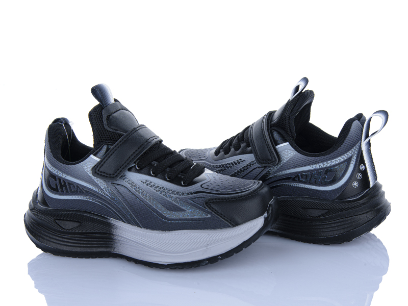 Кроссовки Clibee (32-37) LC191-3 black-grey (деми)