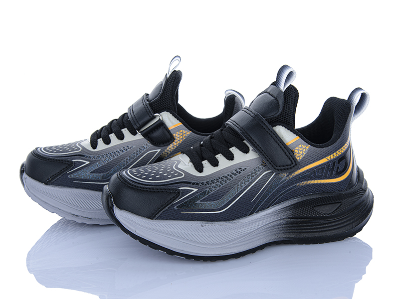 Кроссовки Clibee (32-37) LC191-4 black-khaki (деми)